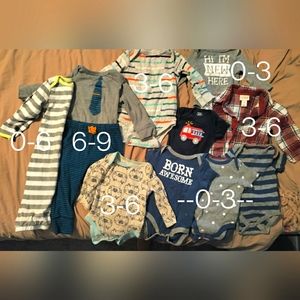 Baby Clothes, multiple brands, multiple sizes